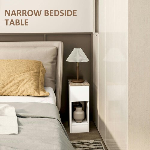 Wyld Haus Taro Set Of 2 White Modern Bedside Tables With Storage