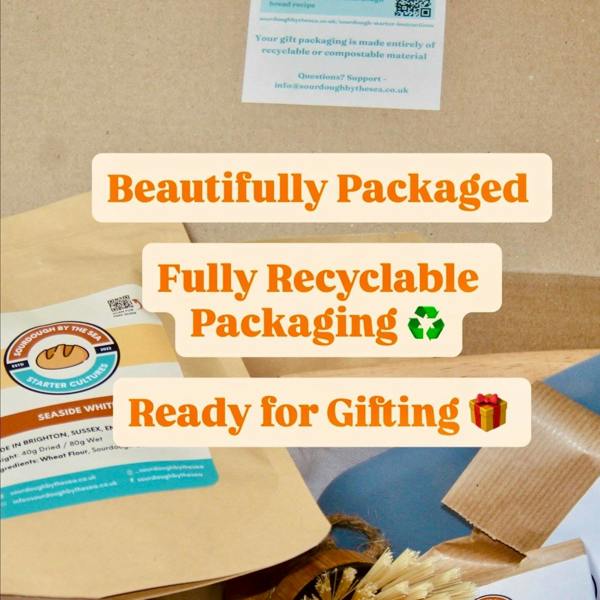 Sourdough By The Sea Easy Sourdough Starter & Jar Gift Set