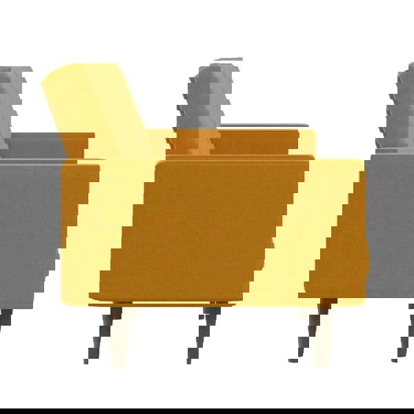 Dorel Home Paxson Clic Clac Sofa Bed in Mustard Fabric