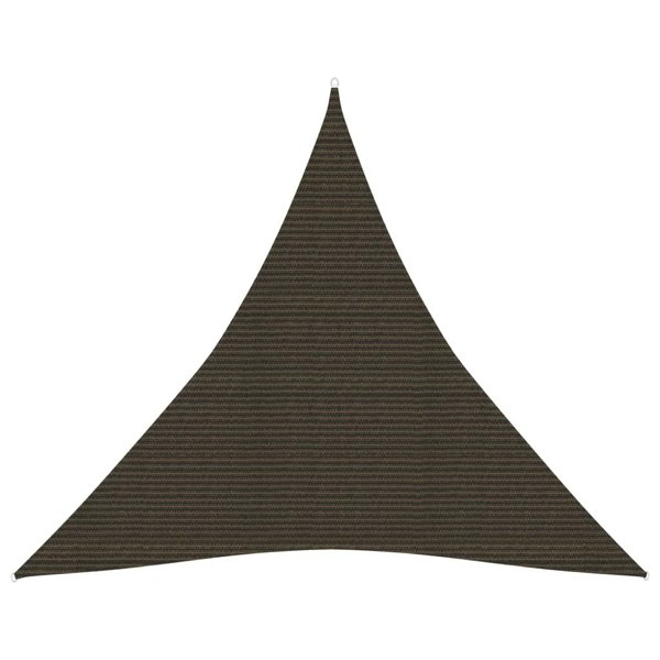 Berkfield Sunshade Sail 160 g/m�__ Brown 4x4x4 m HDPE