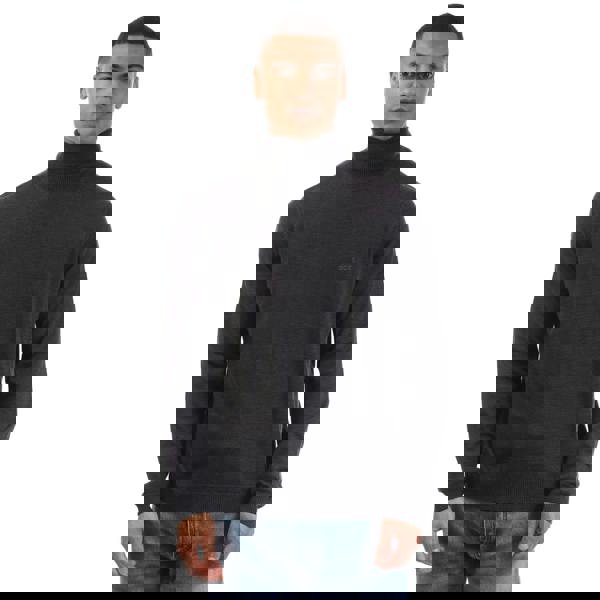 Boss Mens Baldebert-E Roll Neck Jumper - Grey - 