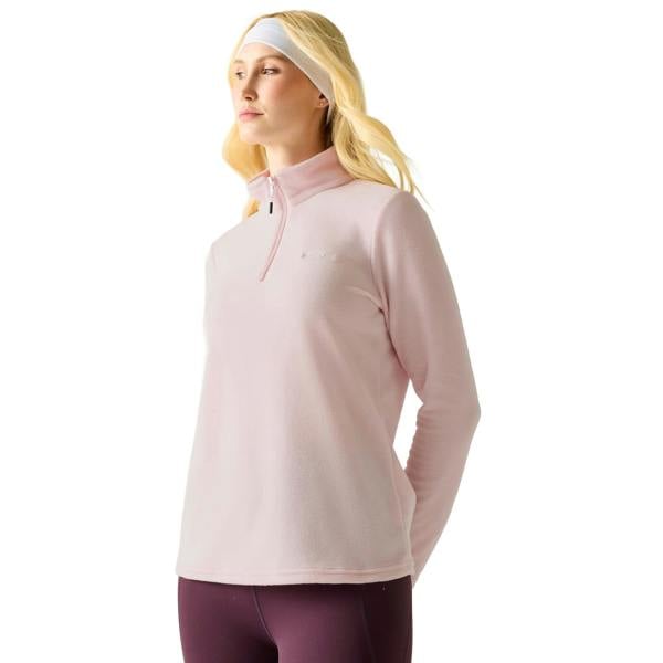 Regatta Great Outdoors Womens/Ladies Sweetheart 1/4 Zip Fleece Top - Pink Haze - 