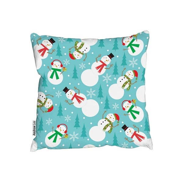 Benjamin Tate Design Snowman seamless pattern design (cushion)