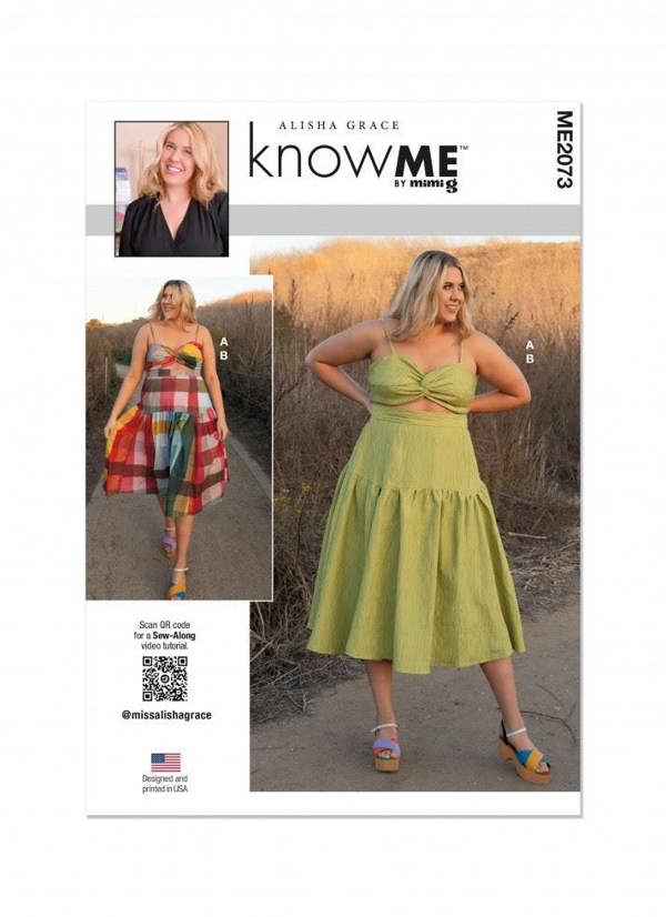 Know Me Sewing Pattern 2073, Tops, Skirts for Women, K5 (8-10-12-14-16) - Intermediate