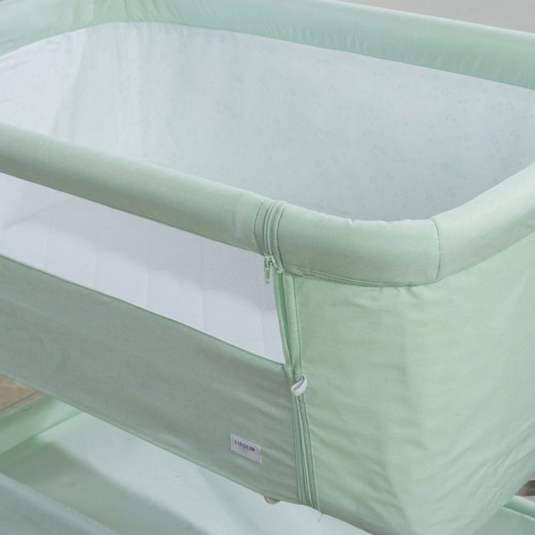 Kinder Valley Snoozie Bedside Crib Misty Jade