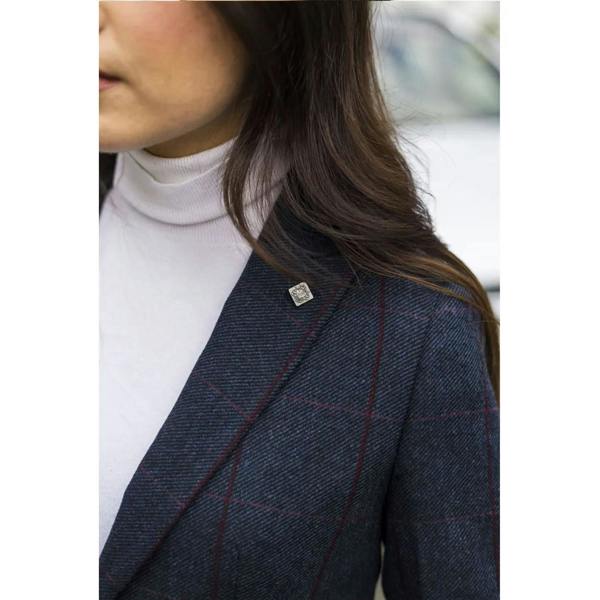 Paul Andrew Women's Navy Tweed Tailored Fit Formal Blazer