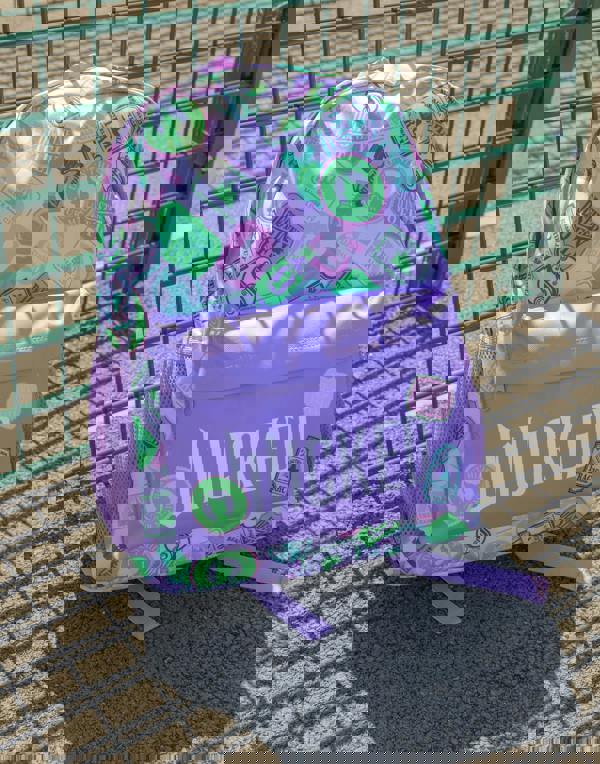 Vanilla Underground Wicked Girls Purple Icons Backpack (One Size)