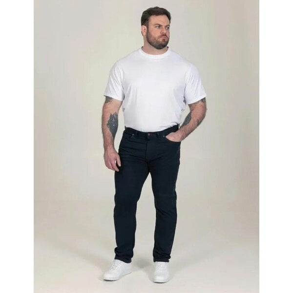 Duke Mens Kelvin D555 Stretch Tapered Chinos - Navy