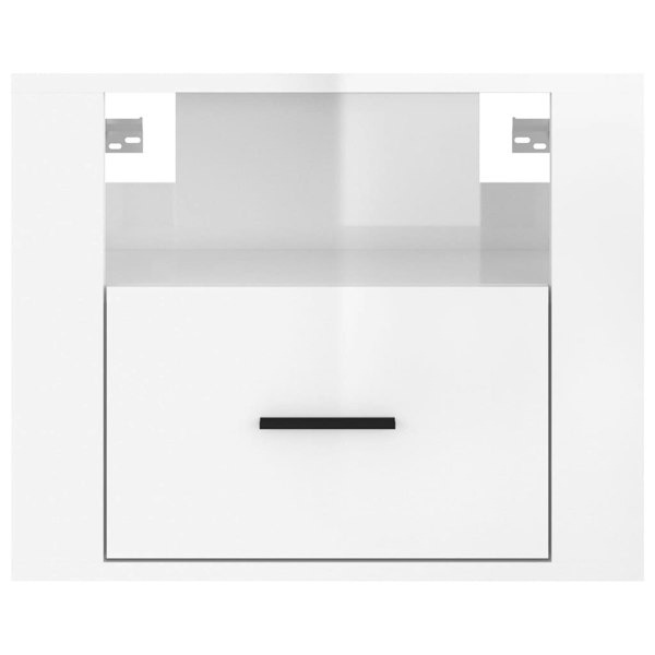 Berkfield Wall-mounted Bedside Cabinets 2 pcs High Gloss White 50x36x40cm