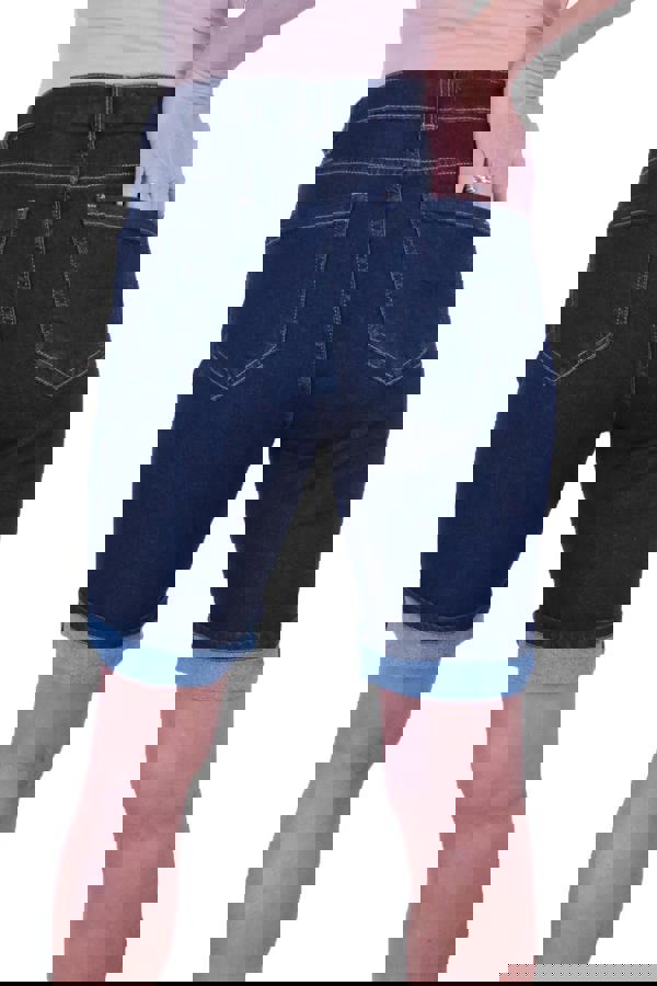 Paulo Due Women's Everyday Stretch Denim Knee Shorts