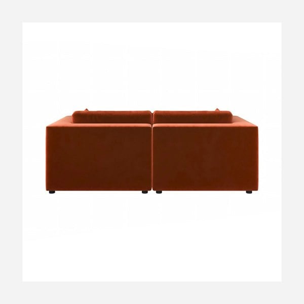 Rit Concept Cantu Loveseat Sofa, Two Seater Sofa, Velvet