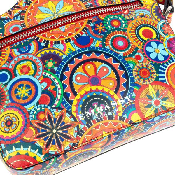 Embassy London Snapshot - Signature Print - Camera shaped cross-body bag in Signature Print pattern leather