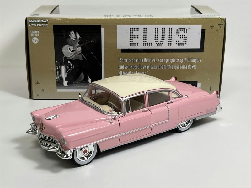 Greenlight Elvis Presley Pink Cadillac Fleetwood Series 60 1955 1:24 Scale 84098