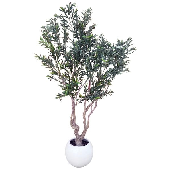 Leaf XXL Artificial Olive Tree 2.5m (250cm) Width: 160 cm With decorative planter