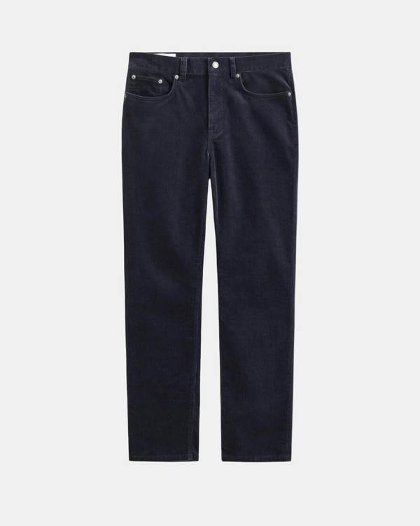 GANT Mens Regular Fit Cord Jeans - 433 Evening Blue | CHO | Designer Mens Corduroy Jeans
