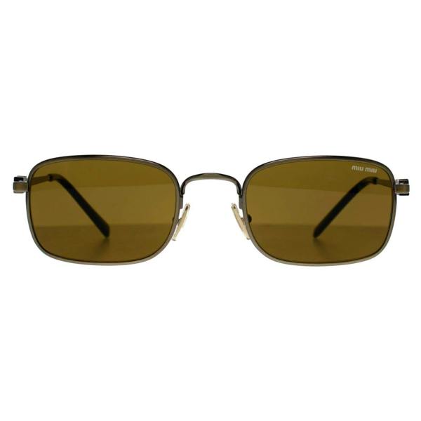 Miu Miu Sunglasses MU53AS 25C09Z Old Gold Dark Brown