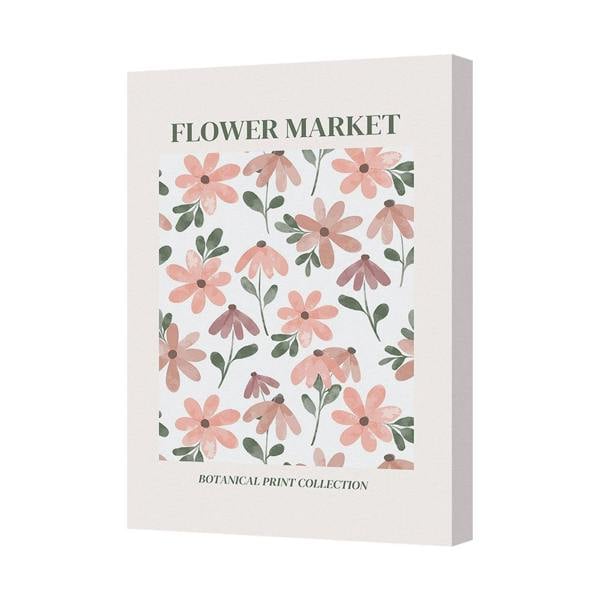 Benjamin Tate Design Flower Market Botanical Canvas Wall Art From Botanical Print Collection