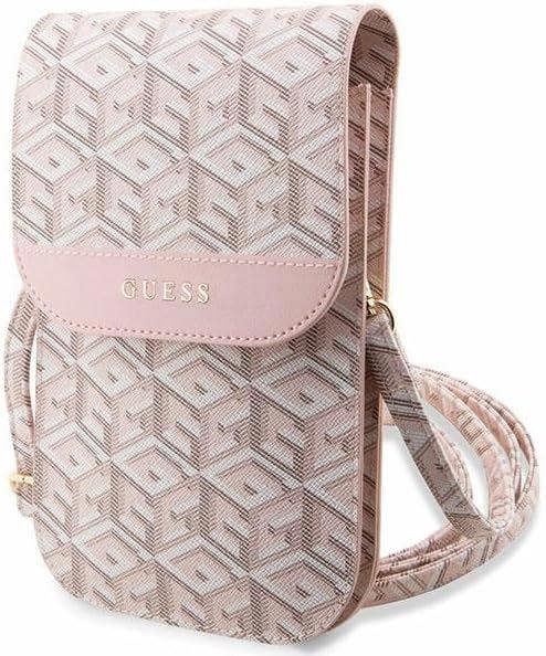 Guess Gcube Universal Phone Pouch with Strap Pink - GUWBHGCFSEP