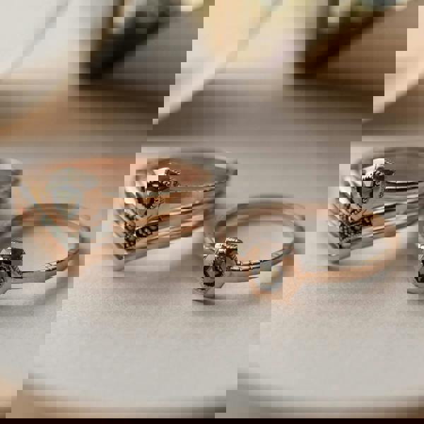 224R029901925 Rose Gold Plated Marcasite Hexagon Design Ring in 925 Sterling Silver 4