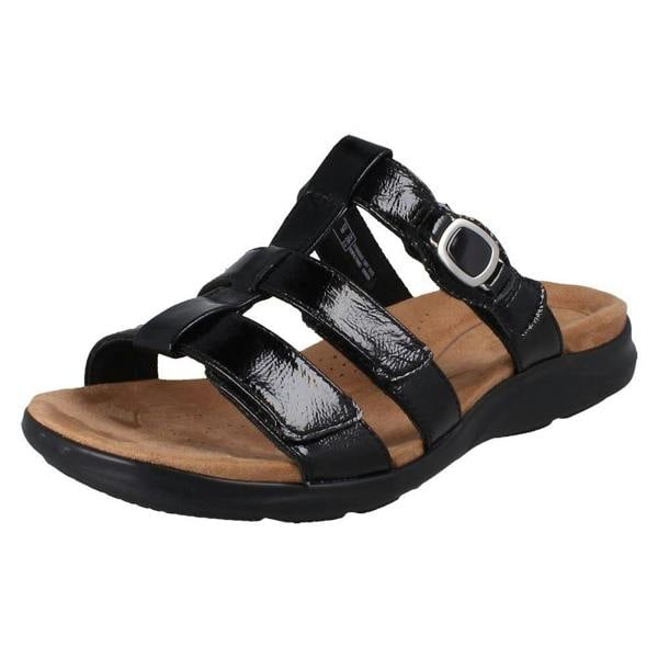 Clarks Ladies Clarks Triple Strap Summer Sandals Kitly Pearl