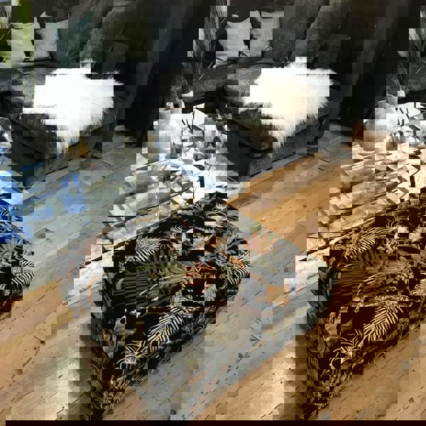 Premium plain velvet square storage stool deep buttoned
