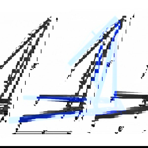 Mobile Folding Hydraulic Engine Crane 2200lb Living and Home