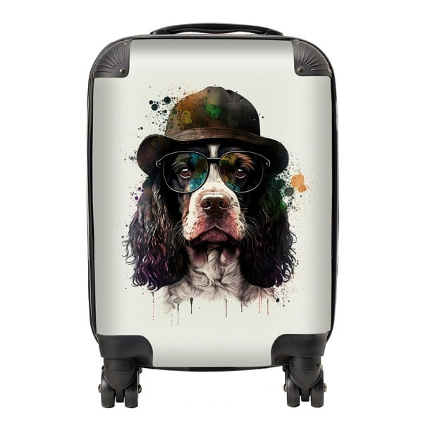 Warren Reed Springer Spaniel Dog Splashart Suitcase