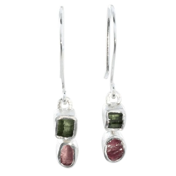 Tourmaline Two Stone Drop Earrings - Reeves & Reeves