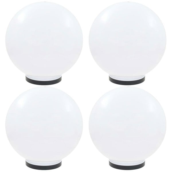 Berkfield LED Bowl Lamps 4 pcs Spherical 40 cm PMMA