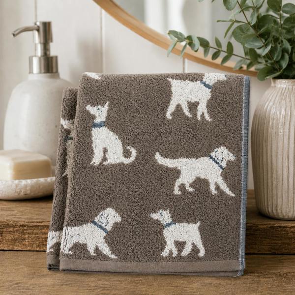 Bellissimo Home Dog 2 Pack Cotton Hand Towels