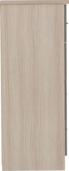 Seconique Nevada 5 Drawer Low Wardrobe