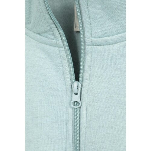 Mountain Warehouse Womens Zip Neck Relaxed Fit Sweatshirt - Pale Green - Pale Green - 60% Cotton/40% Polyester
