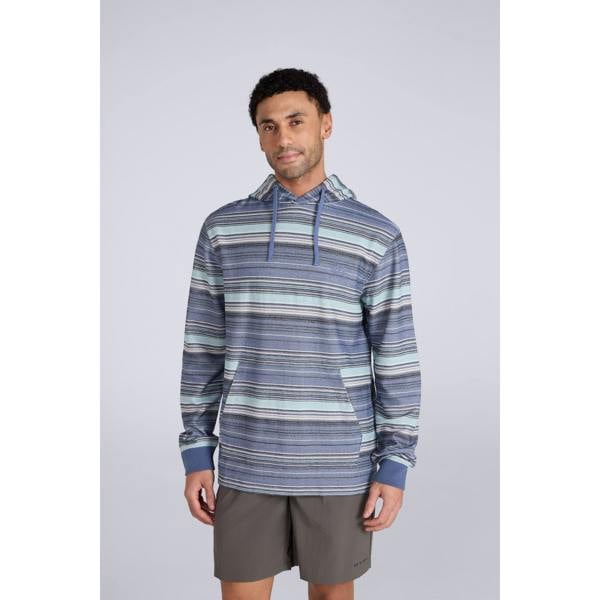 Animal Mens Loyal Recycled Beach Hoodie - Dark Blue - 