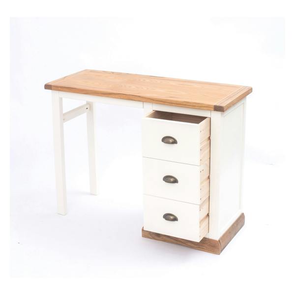 Cabinet Bits Tropea 3 Drawer Desk - Dressing Table Brass Cup Handle