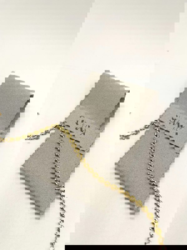 SVNX Gold Plated Heart Link Bracelet