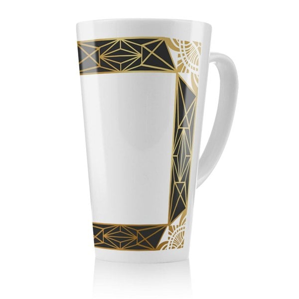 Benjamin Tate Design Art Deco Border Latte Mug