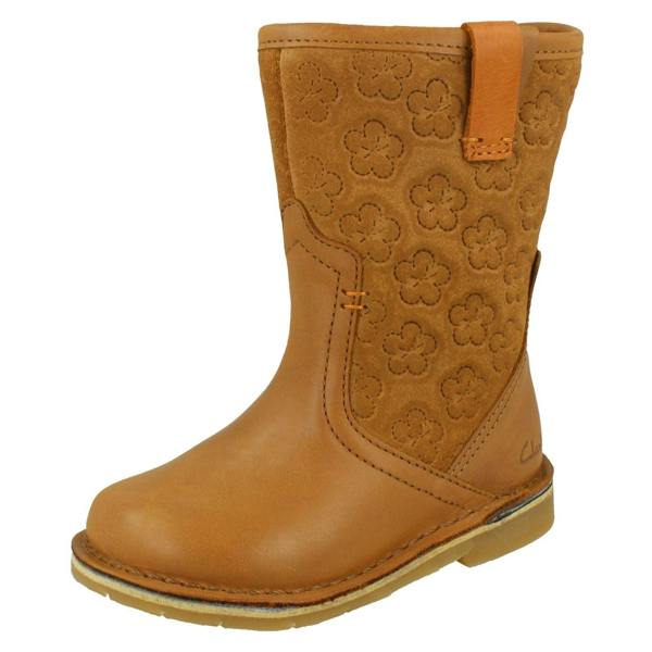 Clarks Girls Clarks Casual Mid Calf Boots Comet Pop