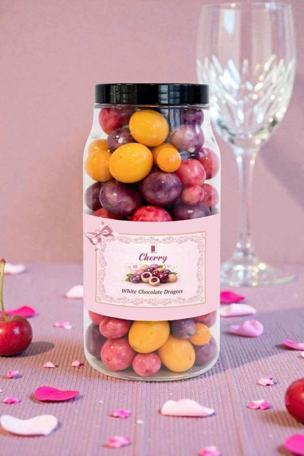 White Chocolate Coated Raspberry, Palm Oil Free, 610g