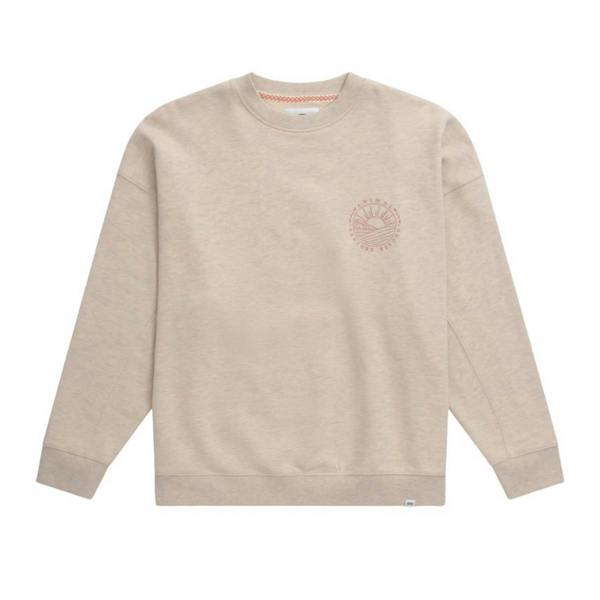 Animal Womens/Ladies Dakota Organic Sweatshirt - Light Beige - 