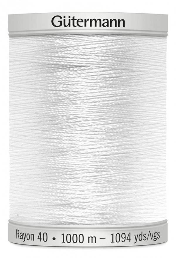 Gutermann No 40 Sulky Rayon Embroidery Thread 1000m Rayon Thread Suitable For Embroidery