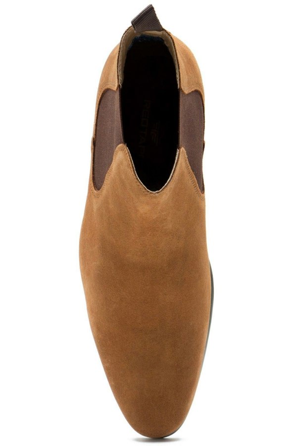 Thomas Crick Red Tape Crick Stanway Suede Pointed Leather Mens Ankle Chelsea Boots