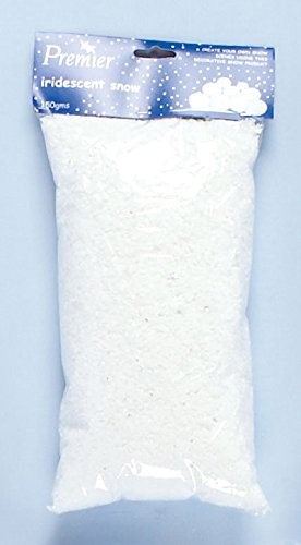 Samuel Alexander 150 Grams (8 Pints) Fake / Frosted Iridescent Christmas Snow Decoration