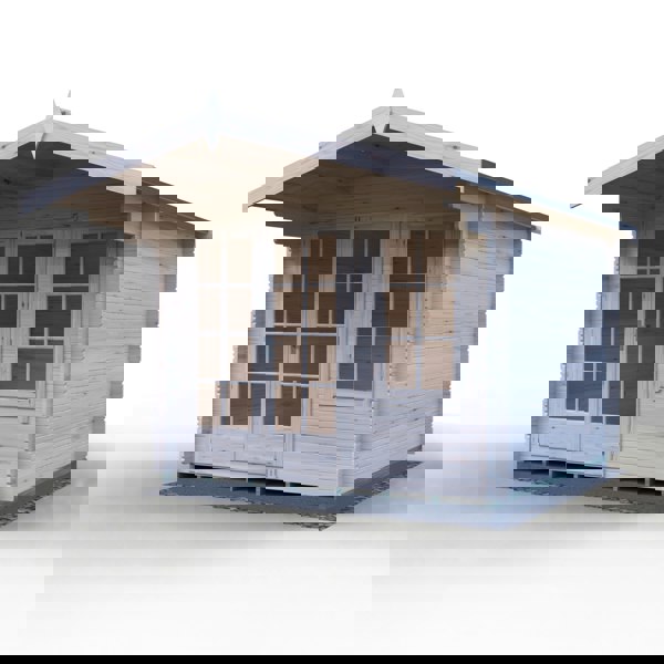 Shire Glenmore 10Gx10 Log Cabin 28mm interlock cladding - Best Shed