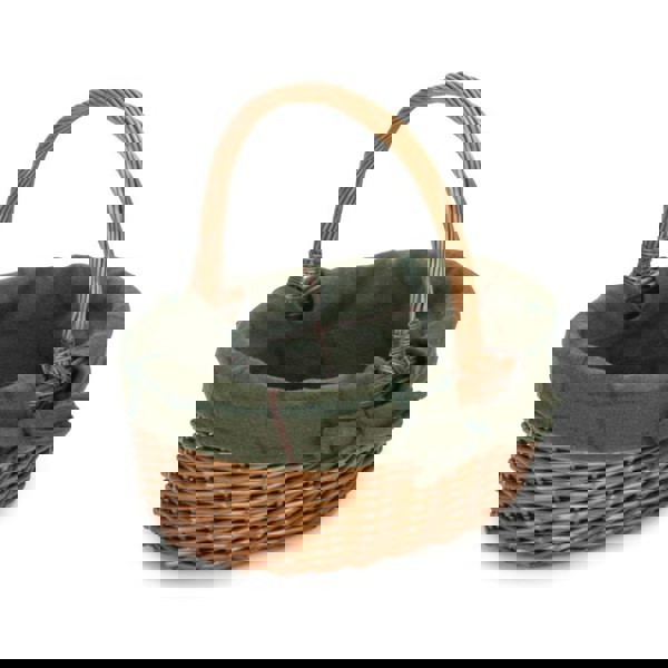 Double Steamed Oval Shopping Basket