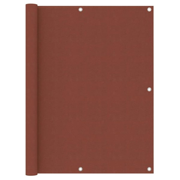 Berkfield Balcony Screen Terracotta 120x300 cm Oxford Fabric