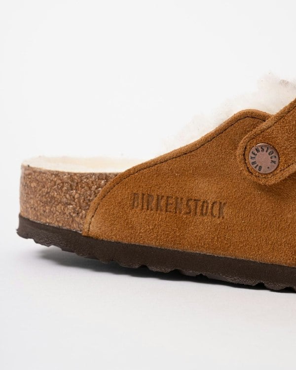 Birkenstock Boston VL Sheepskin Womens Clogs - Mink