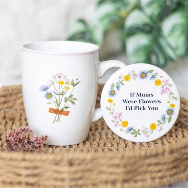 Serano If Mums Were Flowers Floral Mug & Coaster Set