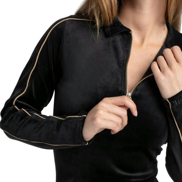 SikSilk Womens/Ladies Velour Mini Dress - Black - 