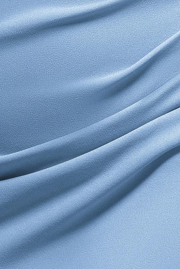 Off The Shoulder Maxi Dress With Split - Powder Blue DR1878