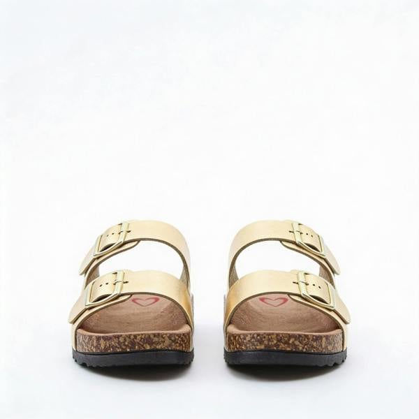 Heavenly Feet HARMONY2 Mules Sandals   in  Gold